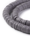 (HE6578N) Handmade Polymer Clay Beads, Disc-Flat Round, Heishi Beads, SlateGray Size: about 6mm in diameter, 1mm thick Handmade Polymer Clay Beads, Disc/Flat Round, Heishi Beads, SlateGray Size: about 6mm in diameter, 1mm thick, hole: 2mm; about 380~400pcs/strand