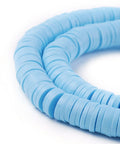(HE6578R) Handmade Polymer Clay Heishi Beads, LightSkyblue 6mmx1mm (HE6578R) Handmade Polymer Clay Heishi Beads, LightSkyblue 6mmx1mm