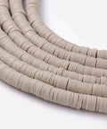 (HE6764-02) Flat Round Environmental Handmade Polymer Clay, Pale Goldenrod 4mm (HE6764-02) Flat Round Environmental Handmade Polymer Clay, Pale Goldenrod 4mm