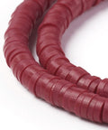 (HE6764-29) Environmental Handmade Polymer Clay Disc/Flat Round, Heishi Beads, Dark Red 4mm (HE6764-29) Environmental Handmade Polymer Clay Disc/Flat Round, Heishi Beads, Dark Red 4mm