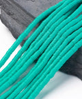 (HE6764-34) Eco-Friendly Handmade Polymer Clay Heishi Beads, Medium Turquoise 4X1mm (HE6764-34) Eco-Friendly Handmade Polymer Clay Heishi Beads, Medium Turquoise 4X1mm