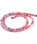 (HE6764B) Environmental Handmade Polymer Clay Heishi Beads, Mixed 4mmx1mm (HE6764B) Environmental Handmade Polymer Clay Heishi Beads, Mixed 4mmx1mm