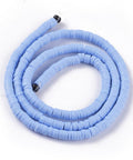 (HE6764D) Flat Round Environmental Handmade Polymer Clay Bead CornflowerBlue 4mmX1mm (HE6764D) Flat Round Environmental Handmade Polymer Clay Bead CornflowerBlue 4mmX1mm