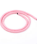 (HE6764E) Environmental Handmade Polymer Clay  Heishi Beads, Flamingo 4mmX1mmck (HE6764E) Environmental Handmade Polymer Clay  Heishi Beads, Flamingo 4mmX1mmck