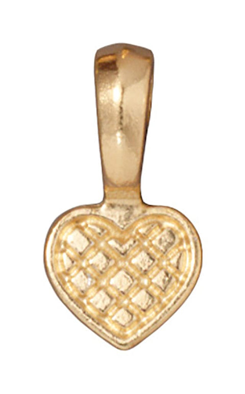 Heart Bail, Gold, 19 x 10mm Heart Bail, Gold, 19 x 10mm