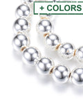 Hematite Bead Strands, Round, 8mm Electroplate Non-magnetic Synthetic Hematite Bead Strands,