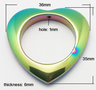 Hematite heart (HH1910) Hematite heart (HH1910)