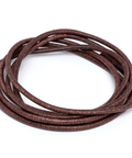 HIGH GRADE LEATHER CORD 1M BROWN ROUNDED COWHIDE 2MM (181802) LEATHER CORD 1M BROWN ROUNDED COWHIDE 2MM