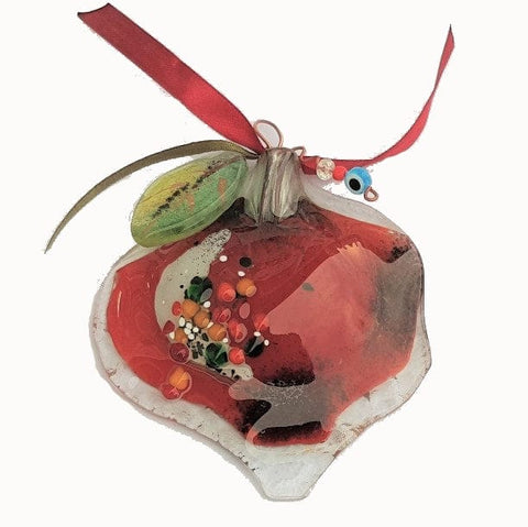 (HPM-01) HANDMADE POMEGRANATE GLASS (HPM-01) HANDMADE POMEGRANATE GLASS