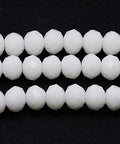 Imitation Jade Glass Bead Strands, Faceted, Rondelle, White 3x2mm Imitation Jade Glass Bead Strands, Faceted, Rondelle, White 3x2mm
