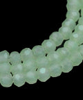 DARK SEA GREEN (BE8039-03C) Imitation Jade Glass Bead Strands, Faceted Round, 4~5mm Imitation Jade Glass Bead Strands, Faceted Round, 4~5mm