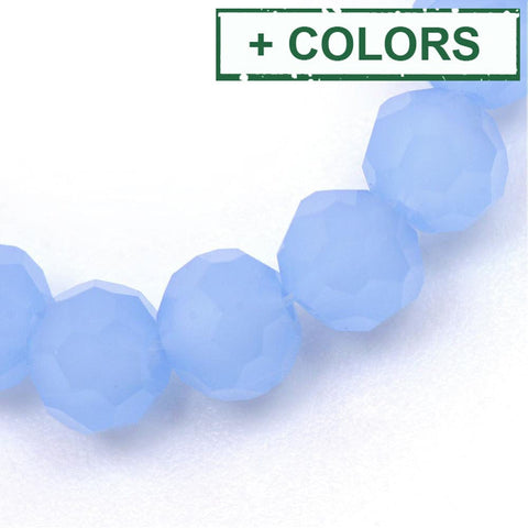 Imitation Jade Glass Bead Strands, Faceted Round, 4~5mm Imitation Jade Glass Bead Strands, Faceted Round, 4~5mm