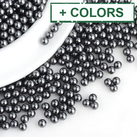 Imitation Pearl Acrylic Beads, Round, SlateGray 6mm NO HOLE Imitation Pearl Acrylic Beads, Round, SlateGray 6mm NO HOLE