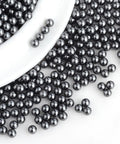 SLATE GRAY Imitation Pearl Acrylic Beads, Round, SlateGray 6mm NO HOLE Imitation Pearl Acrylic Beads, Round, SlateGray 6mm NO HOLE