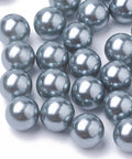 GRAY Imitation Pearl Acrylic Beads, Round, SlateGray 6mm NO HOLE Imitation Pearl Acrylic Beads, Round, SlateGray 6mm NO HOLE