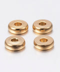 Ion Plated 304 Stainless Steel Spacer Beads, Disc, Golden, 6mm Ion Plated 304 Stainless Steel Spacer Beads, Disc, Golden, 6mm