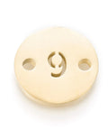 9 Ion Plated Numbers 304 Stainless Steel Links, Flat Round, Golden,10mm Ion Plated Numbers 304 Stainless Steel Links, Flat Round, Golden,10mm