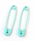 AQUA (SP8288-E04) Iron Safety Pins, 7mm wide, 30mm long, 2mm thick, pin: 0.7mm Iron Safety Pins, 7mm wide, 30mm long, 2mm thick, pin: 0.7mm