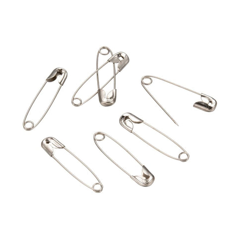 Iron Safety Pins, Platinum 31mm (+/- 40 PCS) Iron Safety Pins, Platinum 31mm (+/- 40 PCS)