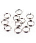 Iron Split Key Rings, Keychain Clasp Findings, Platinum, 15x2mm Iron Split Key Rings, Keychain Clasp Findings, Platinum, 15x2mm