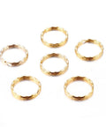 (KR5352) Iron Key Clasp Findings, Ring, Golden  25MM (20 PCS) Iron Key Clasp Findings, Ring, Golden  Size: about 25mm in diameter, 1.5mm thick.