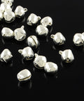 (JR3964) Iron Bell Charms, Silver Size: about 14mm long Iron Bell Charms, Silver Size: about 14mm long, 11.5mm wide, 10mm thick, hole: 2mm.