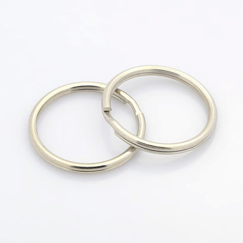 Key rings 30mm diameter, Platinum color Key rings 30mm diameter, Platinum color