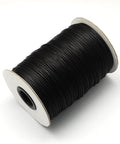 Korean Wax Polyester Cords, Black Size: about 2mm thick Korean Wax Polyester Cords, Black Size: about 2mm thick; about 100yards/roll