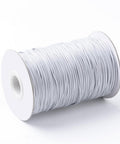 Korean Wax Polyester Cords, LIGHT GREY Size: about 2mm thick; Korean Wax Polyester Cords, LIGHT GREY  Size: about 2mm thick; about 100yards/roll