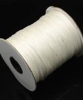 Korean Wax Polyester Cords, WHITE Size: about 2mm Korean Wax Polyester Cords, Black Size: about 2mm thick; about 100yards/roll