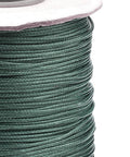 DARK SLATE GREY Korean Waxed Polyester Cord, 1mm Korean Waxed Polyester Cord, 1mm