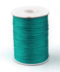 Korean Waxed Polyester Cord, Dark Cyan, 1mm (+/-85yards) Korean Waxed Polyester Cord, Dark Cyan, 1mm (+/-85yards)