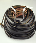 (LC4144) Real Cowhide leather 5mm Black (1 MET) 5mm leather cord