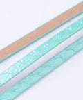 (LC7374-01) TURQUOISE (LC7374-X) Flat Imitation Leather Cords, 5x2mm (1.2m) (LC7374-X) Flat Imitation Leather Cords, 5x2mm (1.2m)