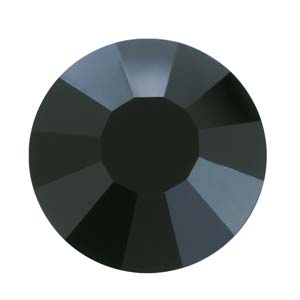 Machine Cut  Preciosa Flatback - Jet Machine Cut  Preciosa Flatback - Jet