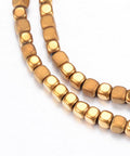 Matte Gold Plated Synthetic Hematite Cube Beads 3mm – Metallic Spacer Beads Matte Gold Plated Synthetic Hematite Cube Beads 3mm – Metallic Spacer Beads | Balzar Crafts Cyprus