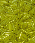(MB2-0006) MIYUKI BUGLES #2 - 6 X 1,7 MM SILVER LINED YELLOW (20 GMS) BUGLES #2 - 6 X 1,7 MM SILVER LINED YELLOW