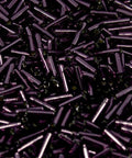 (MB2-0013) MIYUKI BUGLES #2 - 6 X 1,7 MM SILVER LINED DK.AMETHYST (20 GMS) BUGLES #2 - 6 X 1,7 MM SILVER LINED DK.AMETHYST