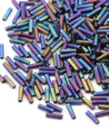(MB2-0401FR) MIYUKI BUGLES #2 - 6 X 1,7 MM MATTED MULTI IRIS (20 GMS) BUGLES #2 - 6 X 1,7 MM MATTED MULTI IRIS