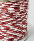 (MC7699-19) Waxed Polyester Cords, with Double Color, Red 3mm (5 METS) (MC7699-19) Waxed Polyester Cords, with Double Color, Red 3mm (5 METS)