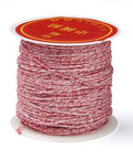 (MC8205-01F) 8-Ply Metallic Cord for Jewelry Making, Red Size: about 0.8mm (25 MTRS) (MC8205-01F) 8-Ply Metallic Cord for Jewelry Making, Red Size: about 0.8mm (25 MTRS)