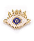 (ME8357-14) MIYUKI & TOHO Seed Beads Links, Eye, Royal Blue 34~35mm (1 PC) (ME8357-14) MIYUKI & TOHO Seed Beads Links, Eye, Royal Blue 34~35mm (1 PC)