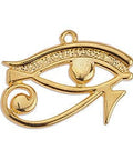 24KT GOLD PLATED Metal Alloy 29x 22mm Eye of Ra wire pendant Metal Alloy 29x 22mm Eye of Ra wire pendant
