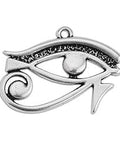 SILVER ANTIQUE Metal Alloy 29x 22mm Eye of Ra wire pendant Metal Alloy 29x 22mm Eye of Ra wire pendant
