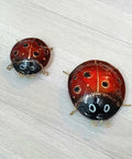(MFH-08X-09X) HAND MADE GLASS ART LADYBIRD  (7CM X 6CM) (CHOOSE SIZE) (MFH-08X-09X) HAND MADE GLASS ART LADYBIRD  (7CM X 6CM) (CHOOSE SIZE)