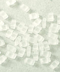 (MHT-0131F) MIYUKI HALF TILA BEADS CRYSTAL MATTED (7,1 GMS) (MHT-0131F) MIYUKI HALF TILA BEADS CRYSTAL MATTED (7,1 GMS)
