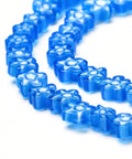 SKY BLUE Millefiori Glass Flower Beads – 7.2mm for Jewelry Making & Crafting Millefiori Glass Flower Beads – 7.2mm for Jewelry Making & Crafting