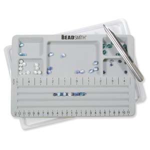 Mini Bead Board with Lid, 3 Straight Channels Mini Bead Board with Lid, 3 Straight Channels