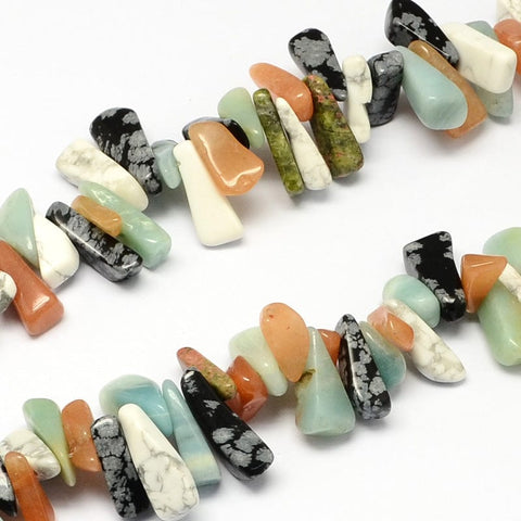 Mixed Natural Gemstone Bead Strands, Chip, 12~20mm Mixed Natural Gemstone Bead Strands, Chip, 12~20mm