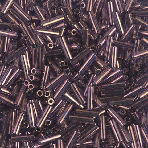 MIYUKI BUGLES #2 - 6 X 1,7 MM VIOLET GOLD LUSTER (20 GMS) BUGLES #2 - 6 X 1,7 MM VIOLET GOLD LUSTER
